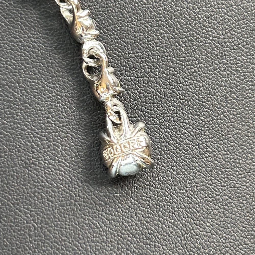 Bogoff Spectacular Silver and Purple Women's Necklace - Picture 6 of 11